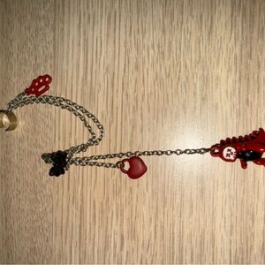 Chic Red and Black Charm earring